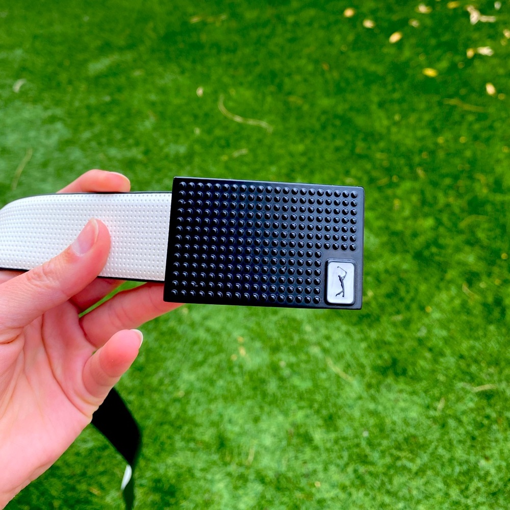 Reversible black+white Golf Belt 30/75
